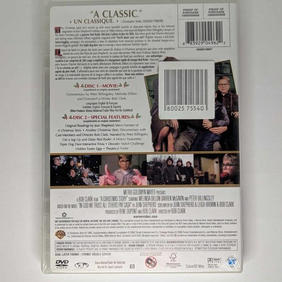 A Christmas Story ***SEALED DVD*** 4 FOR $15 - Picture 2 of 2